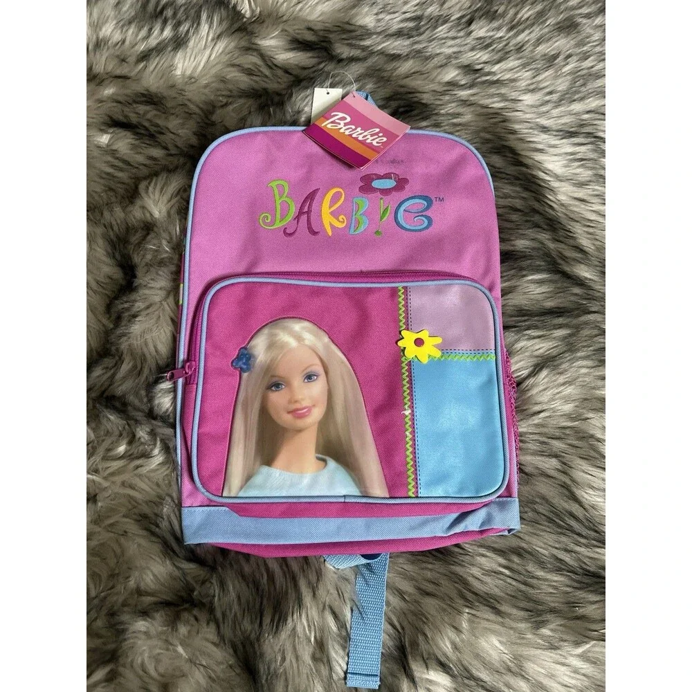 Vintage 2004 Pink Floral Barbie Backpack NWT